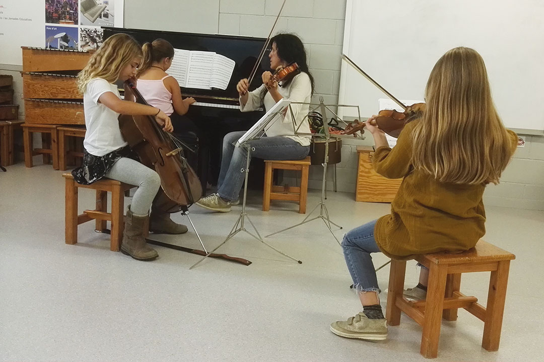 Música. Combo corda i piano.